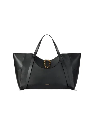 Givenchy Women's The Snatch Large Shoulder Bag In Grained Leather In Black