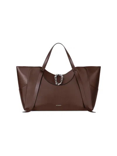 Givenchy Women's The Snatch Large Tote Bag In Grained Leather In Brown