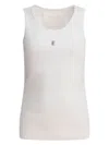 Givenchy White Stretch Cotton Tank Top