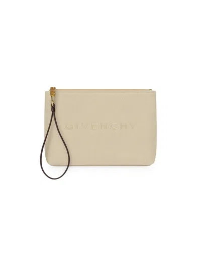 Givenchy Women's Travel Pouch In Canvas In Army Beige
