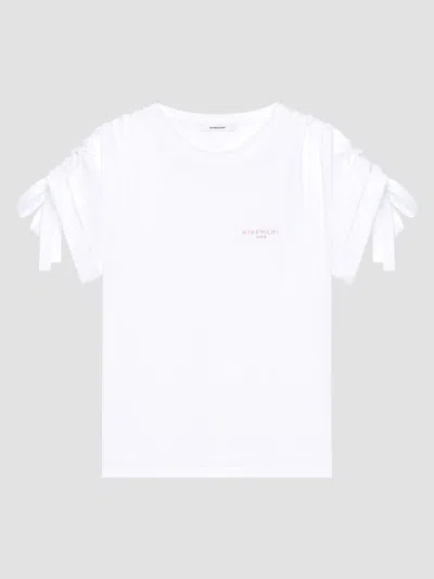 Givenchy Women's T-shirt In Cotton With Bows In White