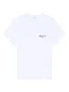 Givenchy White Crew Neck T-shirt With Logo On Front And Back In Cotton Woman In Blue
