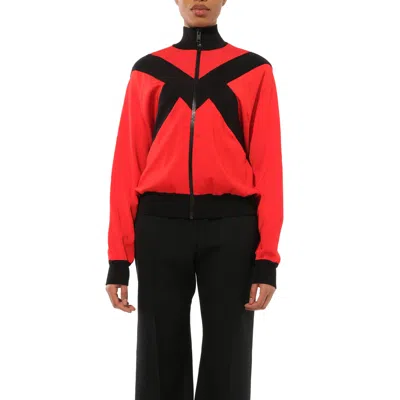 Givenchy Women's Turtle Neck Multi Sweater In Red/black
