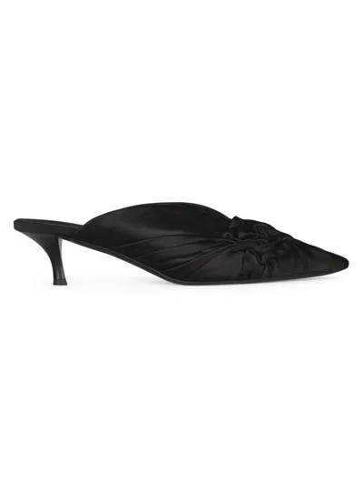 Givenchy Women's Twist Mules In Satin In Black