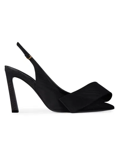 Givenchy Twisted Ribbon Slingback Pump In Black
