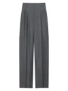 Givenchy Double Pleat Pants In Wool In Gray
