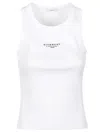 Givenchy Slim Tank Top With Logo Print In White
