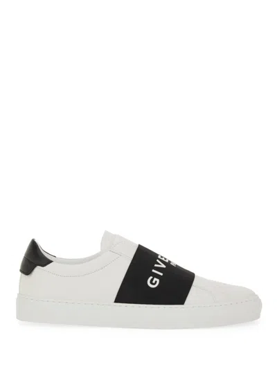 Givenchy Sneaker Urban Street In Pelle Con Fascia Elasticizzata In White