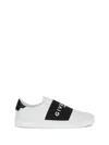Givenchy Slip-on Sneakers With Black Band Logo Detail In White