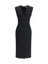 Givenchy Women V-neck Pencil Dress In Black