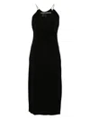 Givenchy Chain Straps Midi Dress In Black