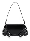Givenchy Women 'voyou' Black Shoulder Bag With Buckles And Logo In Leather Woman In Multi