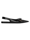 GIVENCHY WOMEN'S VOYOU FLAT SLINGBACKS IN LEATHER