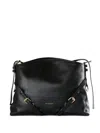 Givenchy Black Voyou Medium Shoulder Bag In Black