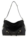 Givenchy Voyou Medium Leather Shoulder Bag In Black