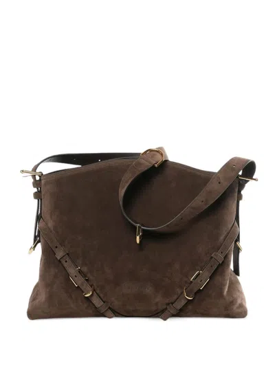 GIVENCHY GIVENCHY WOMEN'S VOYOU MEDIUM SUEDE BAG