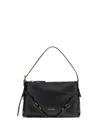 Givenchy Voyou Mini Shoulder Bag In Shiny Leather In Black