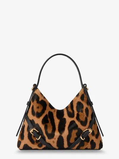 Givenchy Women Voyou Nano Bag Pony Skin Crossbody Bag With Animal Print In Multi