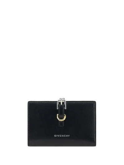 Givenchy Voyou Bifold Wallet In Tumbled Leather In Black