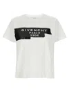 Givenchy White Black Logo T-shirt In White