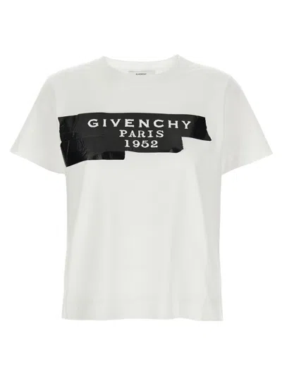 Givenchy White Black Logo T-shirt