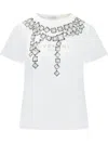 Givenchy White Graphic Crew Neck T-shirt In White