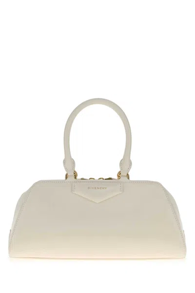 GIVENCHY GIVENCHY WOMEN WHITE LEATHER SMALL ANTIGONA HANDBAG