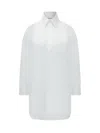 Givenchy White Regular Solid Shirt In White