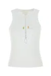 Givenchy Women White Stretch Cotton Tank Top In White