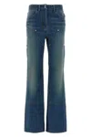 Givenchy Wide Leg Jeans Blue In Blue