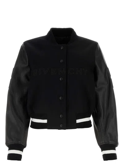 GIVENCHY WOMEN'S WOOL BLEND BOMBER JACKET
