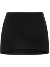 Givenchy Black Wool Mini Skirt In Multicolor