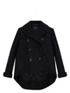Givenchy Wool Cropped Caban Coat