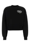 Givenchy Crystal Bow-embroidered Sweater In Black