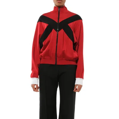 Givenchy Women's Zip Tri Turtleneck Sweater In Red