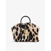 Givenchy Womens Black/beige Antigona Lock Toy Leather Top-handle Bag In Black/beige