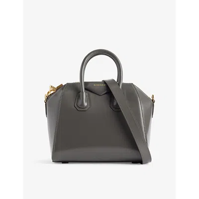 Givenchy Womens Antigona Mini Leather Top-handle Bag Charcoal In Grey