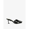 Givenchy Leather Boudoir Fold Mules 65 In Black