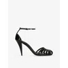 Givenchy Black Ankle-strap Heels In Black