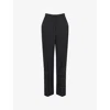 Givenchy Womens Black Cigarette-leg High-rise Wool Trousers In Black
