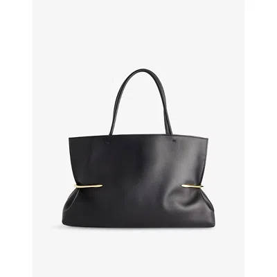 Givenchy Pinch Squeezed Horizontal Tote Bag In Nappa Leather In Black