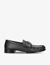 Givenchy Classic Lambskin Loafers With Ruched Detailing In Black