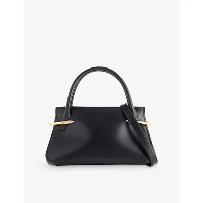 Givenchy Womens Black Pinch Mini Leather Top Handle Bag