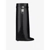 Givenchy 90mm Shark Lock Boots In Black