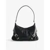 Givenchy Womens Voyou Harness Medium Leather Shoulder Bag Black In Black