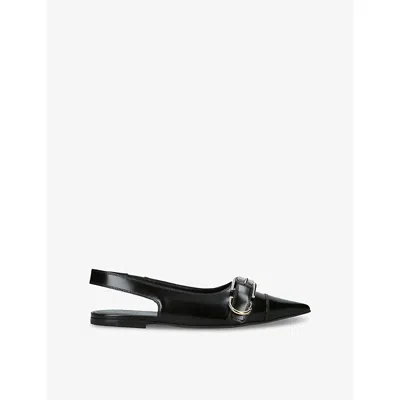 Givenchy Women Voyou Leather Slingback Flats In Animal Print