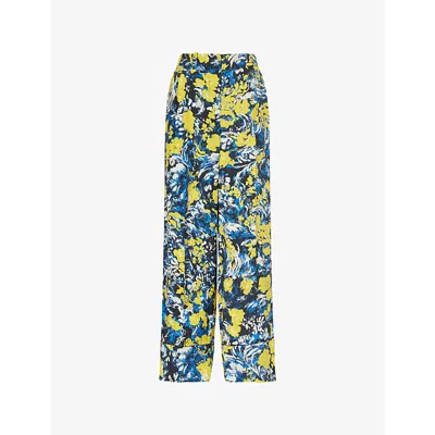 Givenchy Womens  Floral-print Pyjama Woven Trousers In Multi