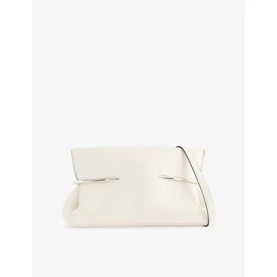 Givenchy Womens  Pinch Soft Leather Clutch Bag In White