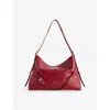 Givenchy Womens Dark Red Voyou Medium Leather Shoulder Bag In Red