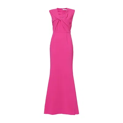Givenchy Draped Cady Gown In Pink